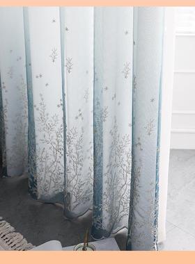 ?窗帘225年代新款客厅现简约白色双层透带纱阳台F76HM7HM窗0纱纱