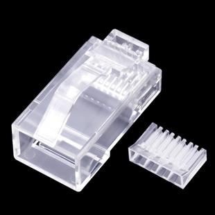 C型CBCN-C6P6B弯弹片N耐弯折水晶头8p8c六类千兆两件式特殊异网络