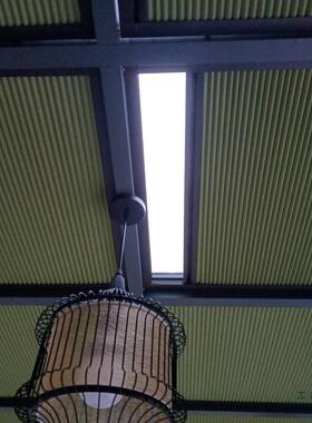 阳光房遮阳17948顶帘阳台天窗遮帘玻璃遮房热帘电隔动阳天棚全光