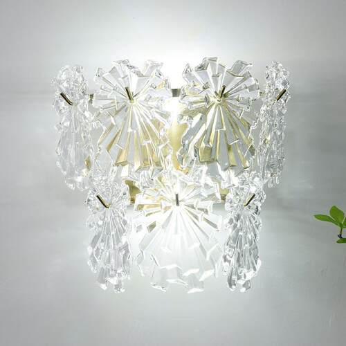 简约LD代水晶壁灯走廊过道床头水E晶壁灯现别墅TYB3003高档卧轻室