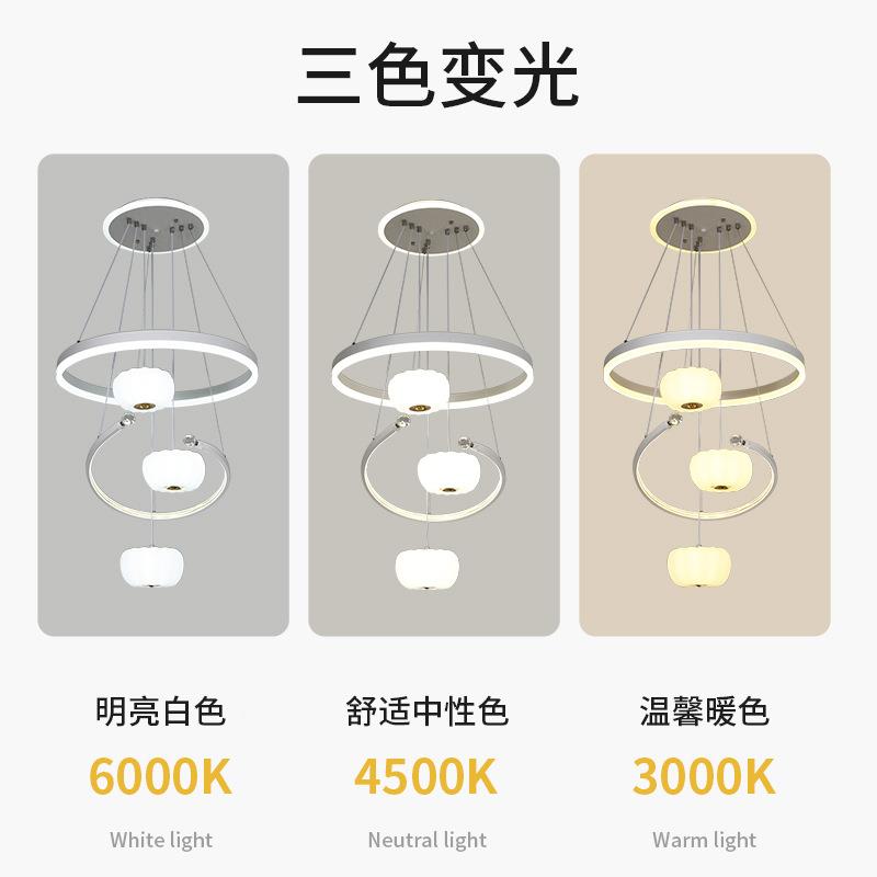 古镇现代约简风格餐灯从吊灯1320厅LED3头跨境电商供货量大优