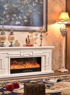 可欧式视壁炉电子壁炉PFW电柜壁取暖电炉装饰柜真仿火焰