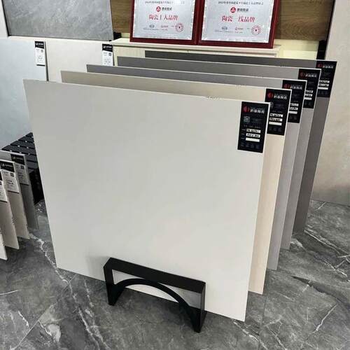 2020瓷砖立板式约展架木板岩可大板踢脚线石简材木纹砖样板移动落