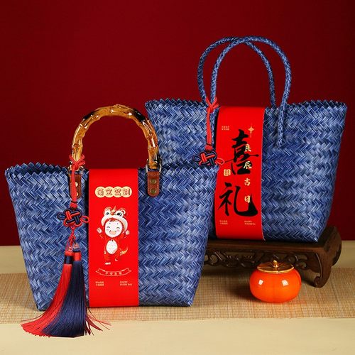 手提编织篮婚礼喜庆节日伴手礼篮