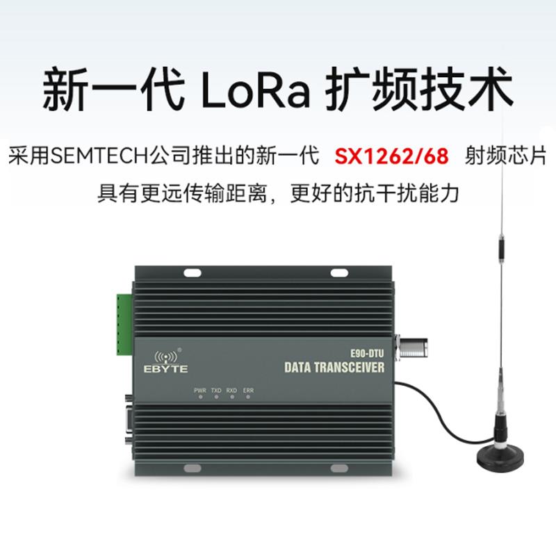 数传电台LoRa无线模块25W大功率SX1262自动中继组网远距离通信