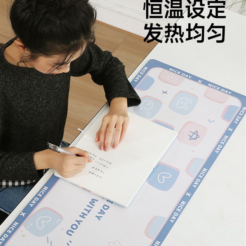 桌垫书桌学生加热加大恒温发热鼠标垫防水可擦环保无味写字保暖手