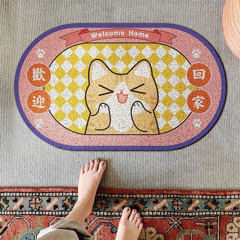卡通进户门丝圈地垫门口进门蹭土耐脏门垫玄关防滑脚垫可裁剪地毯,居家布艺,家用脚垫,淘宝优惠券,粉丝福利购,淘宝优惠卷