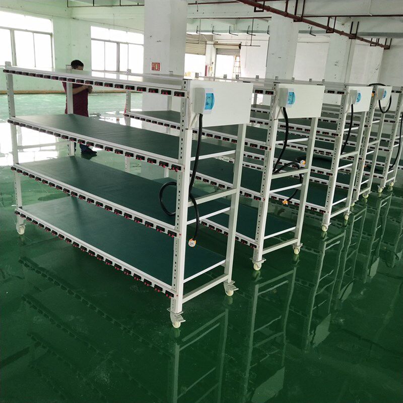 老化架测试架防静电可移动多层角铁带轮多功能电源车间货架置物架