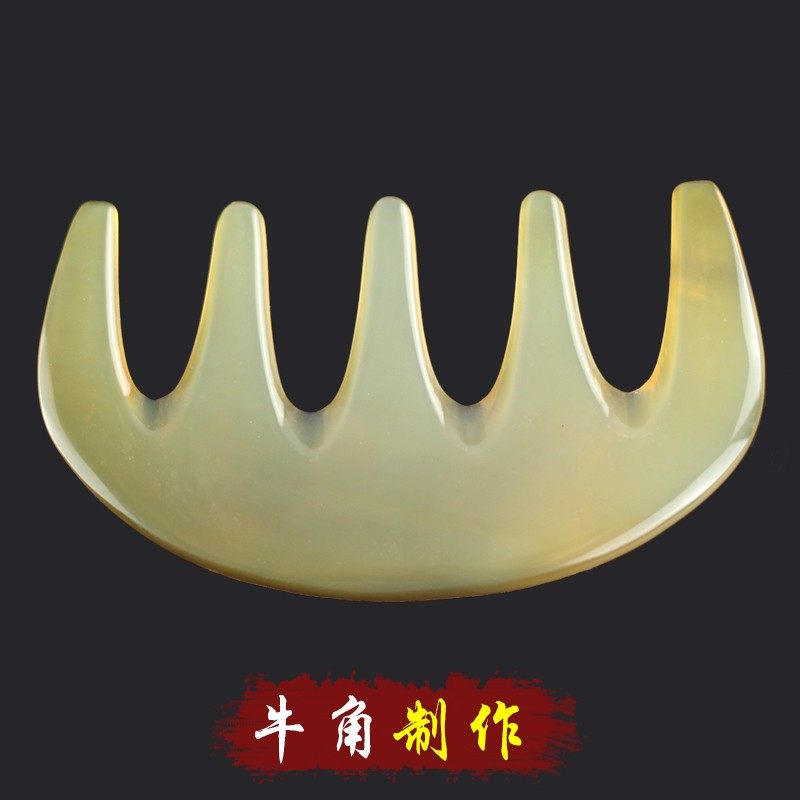白牛角五齿刮痧片板 拨筋棒 面部脸部头部按摩梳子 背部刮痧,个人护理/保健/按摩器材,按摩穴位棒,淘宝优惠券,粉丝福利购,淘宝优惠卷
