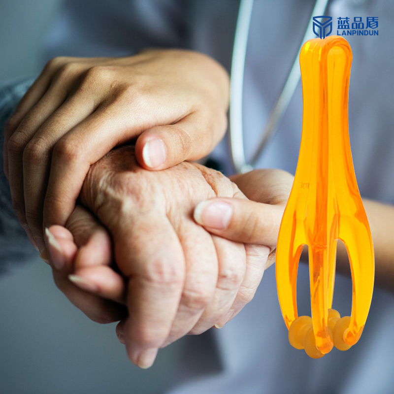 蓝品盾多功能手指按摩器手关节滚轮手部经络按摩夹鼠标手按摩器