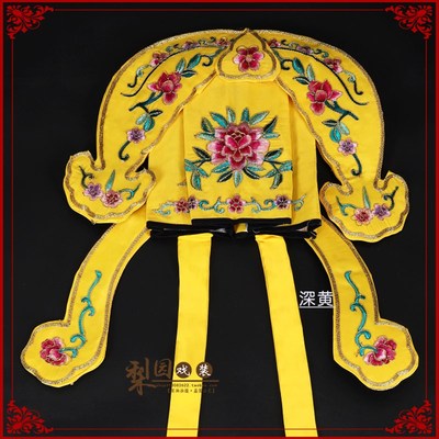 戏曲戏剧戏装演出古装唐伯虎帽子梁祝绣花三开小生巾帽断桥许仙巾