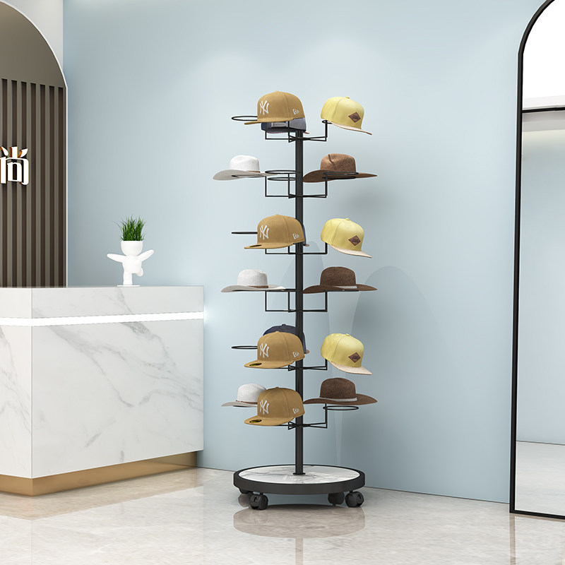 帽子架子展示架陈列服装店挂帽子神器儿童装货架母婴上墙收纳神器