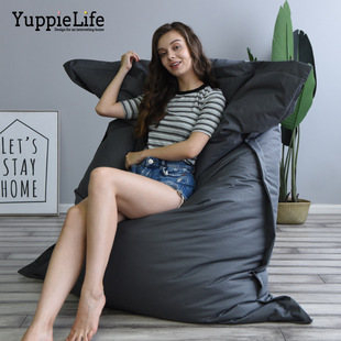 创意超大号酒店脚凳公寓沙滩床小户型躺卧垫布艺休闲懒人沙发豆袋