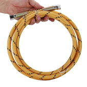 3米加粗软黄色高压管耐高温蒸汽管铁氟龙烫斗烫台接高压锅蒸汽机