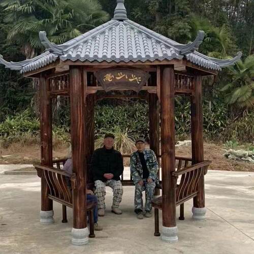 户外庭院防腐木四角六角