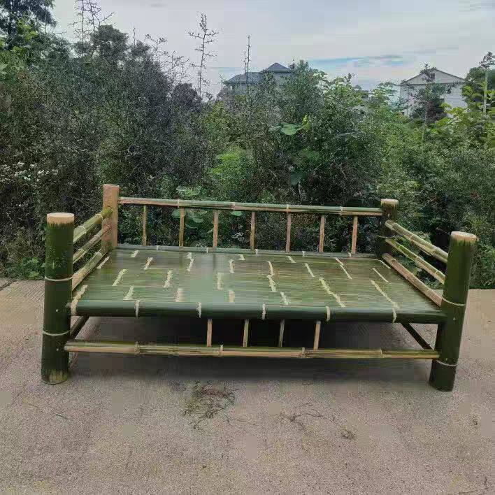 复古竹凉床老式竹子床纯手工制作罗汉床沙发床凉板床老式竹床全竹