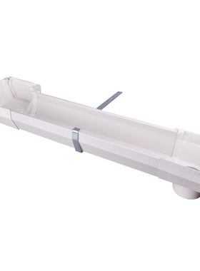 热销速发PVC水槽天沟160 200方形接水槽房屋檐雨导水槽排水接头管