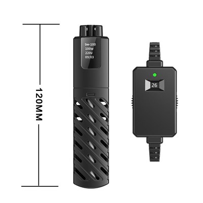 热销乌龟小型鱼缸加热棒自动恒温离水断电石英防爆外置数显加温棒