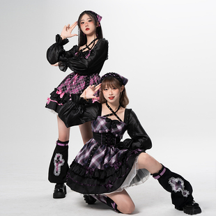 直销lolita连衣裙子女甜辣妹y2k千禧风亚比文化闺蜜套装洛丽塔打