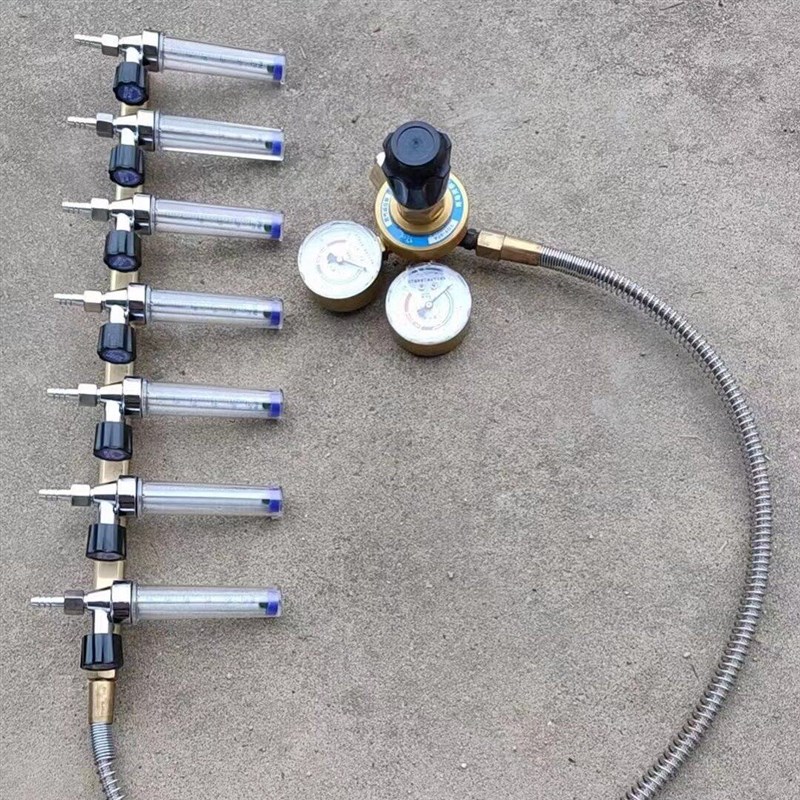热销鱼箱分仓氧气分流器结构调压增氧分体3气体分配器分接头气泵