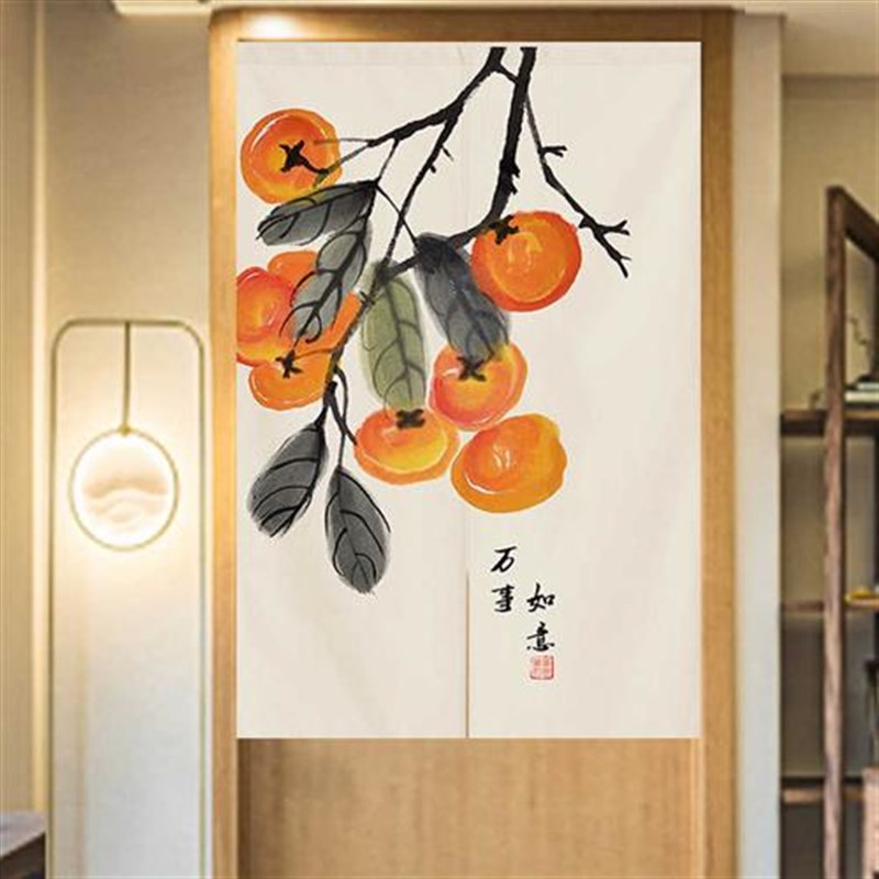 中式厨房隔断帘卫生间门帘半帘卧室遮挡帘子进户玄关遮挡挂帘短帘