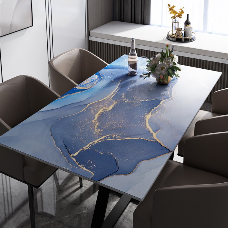 餐桌垫免洗防油防水防烫桌布隔热轻奢高级感长方形皮革茶几垫台布