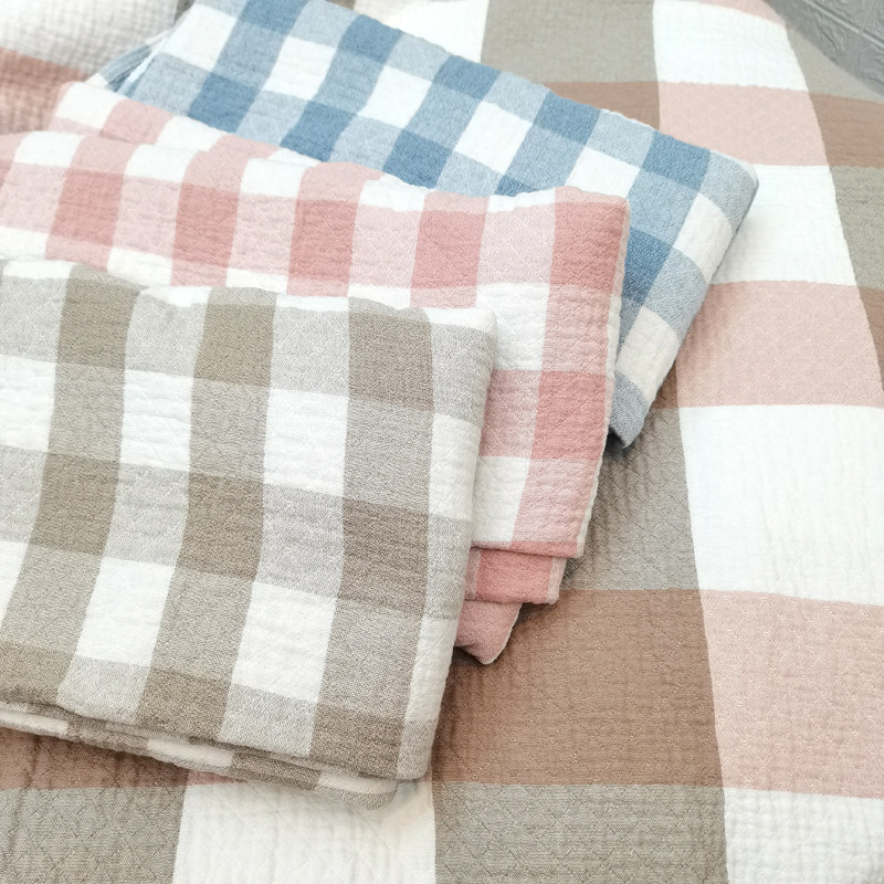 【买就送】夏季纯棉三p层水洗纱布毯单人双人毛巾被沙发巾空调盖