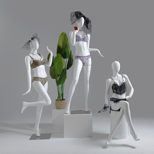 内衣模特展示架女全身聚拢假人体人台模型内裤文胸模特架模特人偶