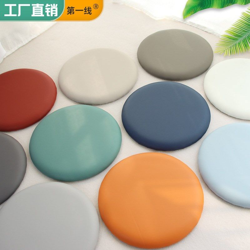 圆形软包坐垫定做奶茶店卡座凳垫时尚防水海绵飘窗吧台餐椅圆垫子,居家布艺,椅垫,淘宝优惠券,粉丝福利购,淘宝优惠卷