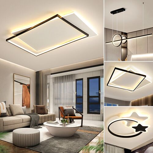 客厅大灯卧室主灯现代简约大气超薄极简大厅led吸顶灯具套餐全屋
