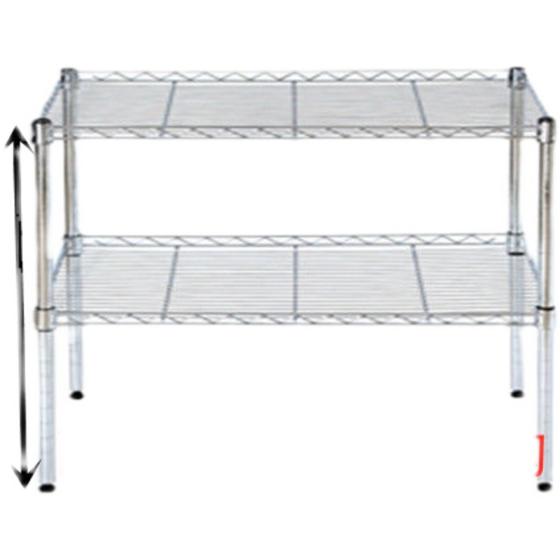 两层三层置物架家用金属架子整理架两层碳钢架三层锅架居家收纳架