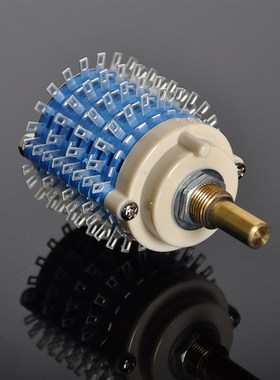 424档台产密封式旋转开关4层24档KxFm-2-15圆柄蓝色胆机波段开