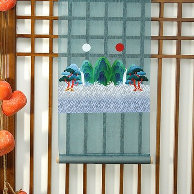 餐厅墙面装饰书房壁饰挂件小清新田园风墙壁装饰布艺壁挂P11516