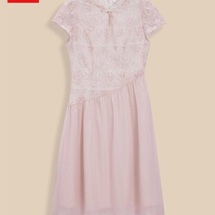 IEF/爱依服i【小个子】2025夏季中式改良设计温柔风通勤连衣中裙