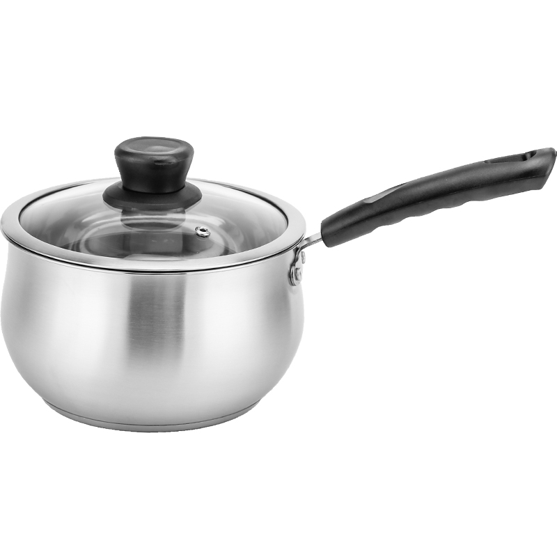 奶锅304不锈钢热牛奶小锅家用14/16/18cm加厚宝宝婴儿辅食锅汤锅