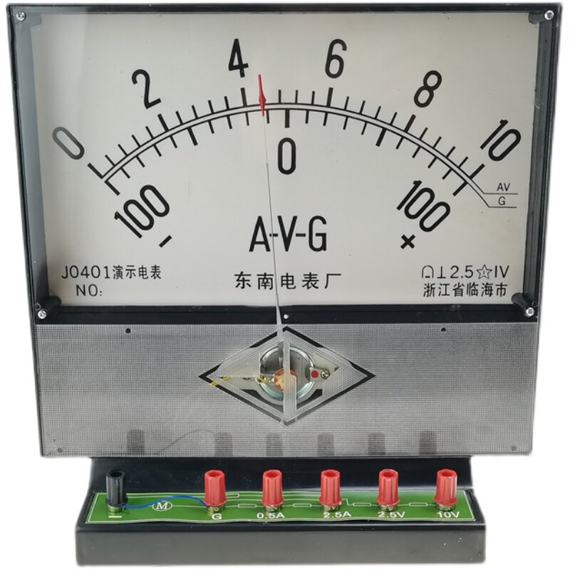 J0401演示电表 A-V-G 电流电压表 I检流计灵敏电流表物理电路 教