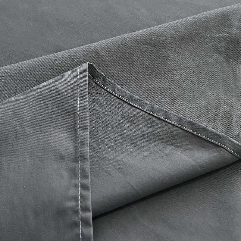 床单单件纯色简约双人纯棉被单枕套三2件套睡单裸睡2*2.3垫单灰色
