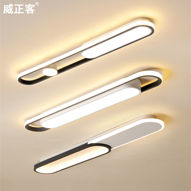 长条灯过道灯走廊灯爆款网红阳台灯衣G帽间灯现代简约led吸顶灯