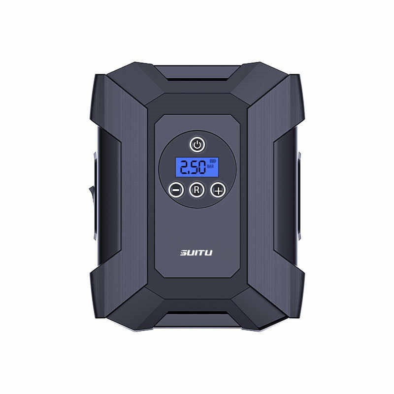 车载充气泵便携12v汽车用电动轮胎自动充停数显车打气筒带气压表