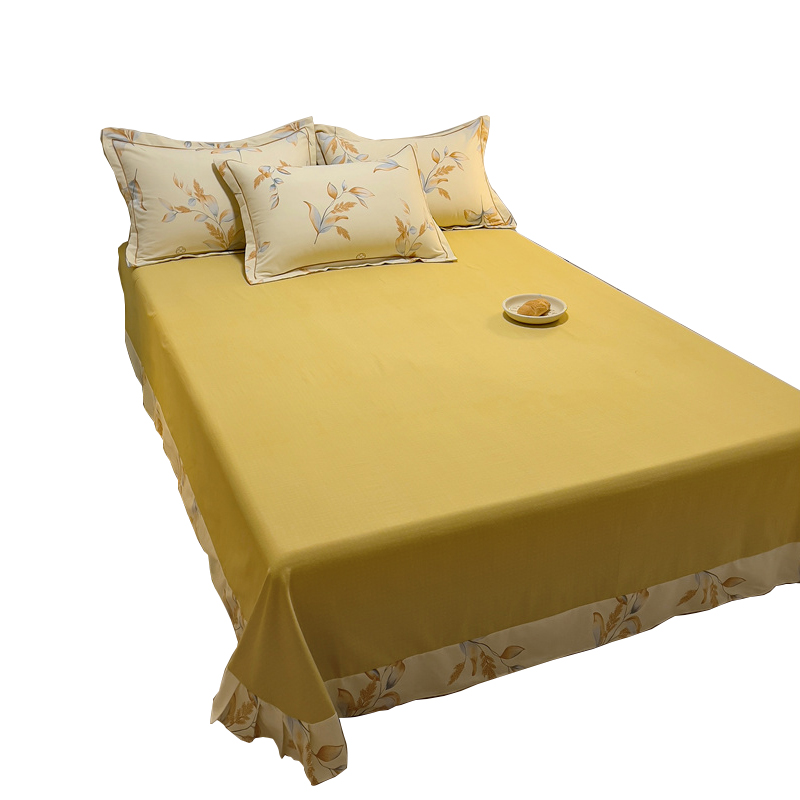 加厚磨毛纯棉床单单件全棉纯色学生宿舍单双人家用1.5/1.8m床被单