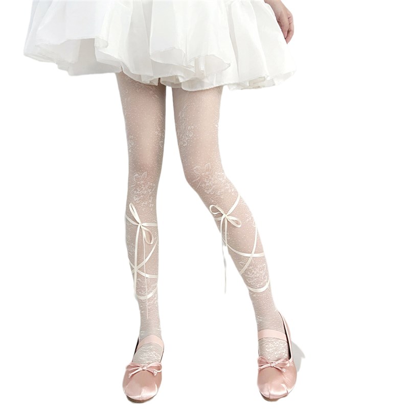 丝袜女短中筒春秋薄款花边日系蕾丝韩版ins潮小腿袜jk日系堆堆袜