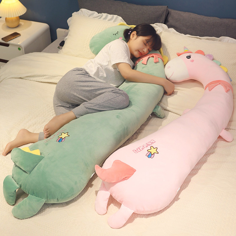 大号恐龙抱枕女生睡觉专用侧睡毛绒玩具可拆洗夹腿玩偶长条布娃娃