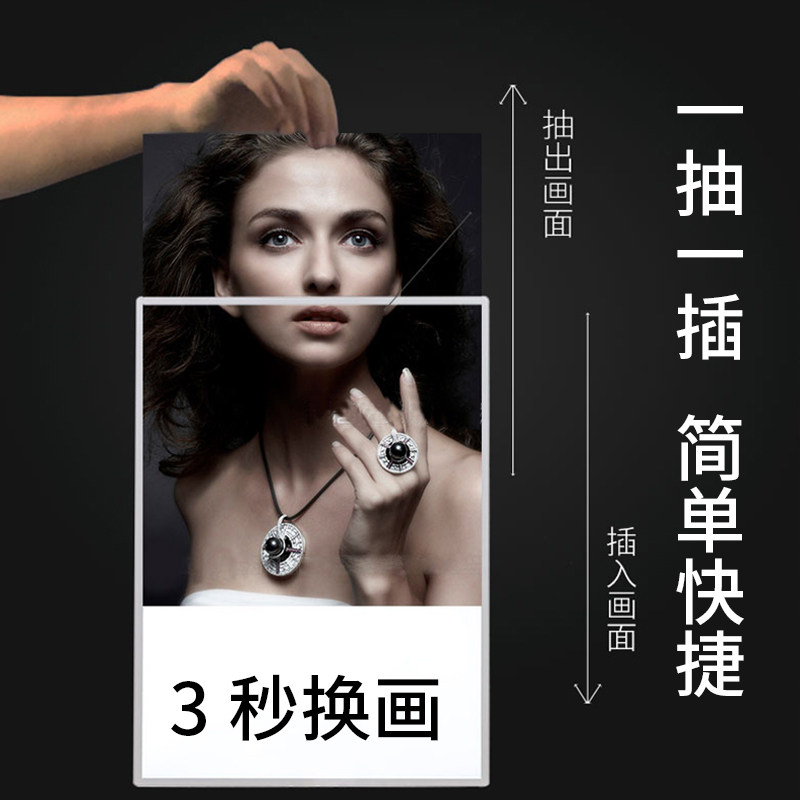 奶茶店发光菜单展示牌价目表立式吧台玻璃灯箱广告台卡点餐灯箱