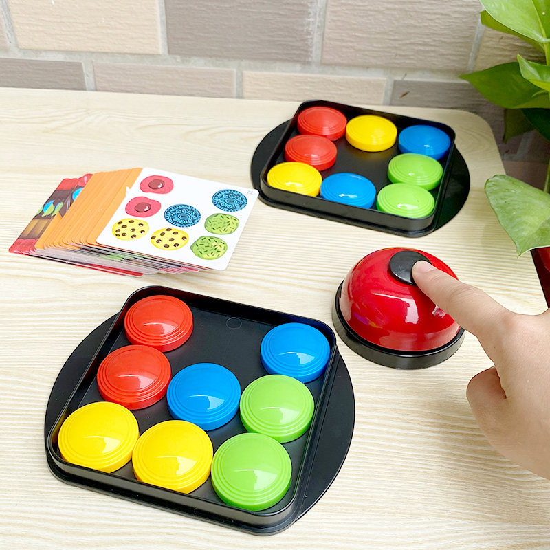 儿童双人对战魔方彩色华容道滑动拼图亲子互动专注力训练益智玩具