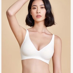 软支撑美背内衣 无钢圈深V聚拢大胸小胸罩收副乳无痕文胸 春夏薄款