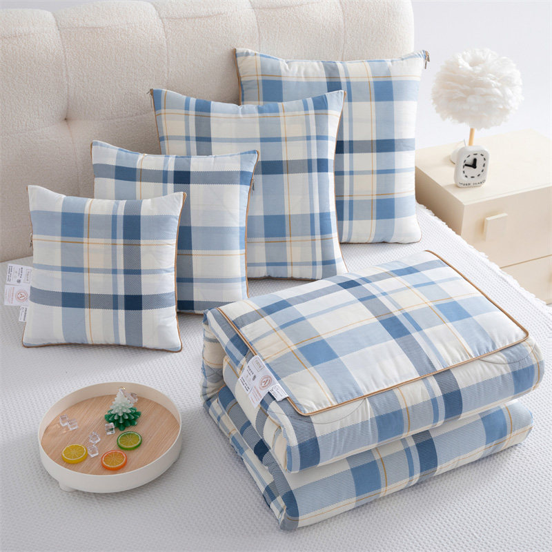 A类全棉两用抱枕被子二合一高档车用可折叠靠背办公室沙发空调被,居家布艺,抱枕被,淘宝优惠券,粉丝福利购,淘宝优惠卷