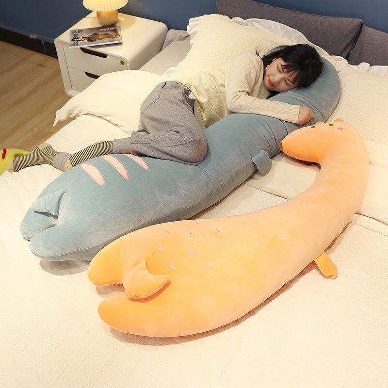 恐龙抱枕女生睡觉夹腿专用长条抱睡公仔玩偶床上男孩儿童超软娃娃