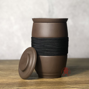 女士款 紫砂杯子泡茶杯茶水分离带盖带过滤茶漏办公室家用男士 水杯