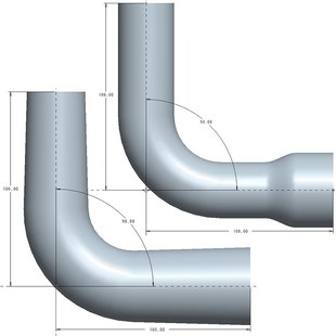 灰色汽车进气管变径90度软硅胶管ER90自营