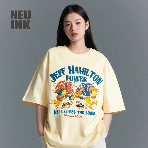 jeffHamilton美式T恤情侣短袖